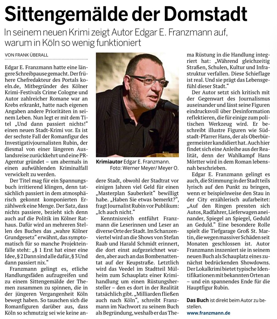 Kritik in der Kölnischen Rundschau